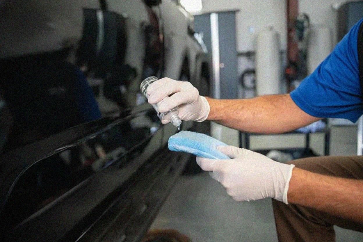 Ceramic coating application process