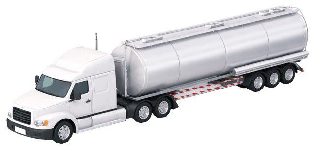 Semi tanker truck